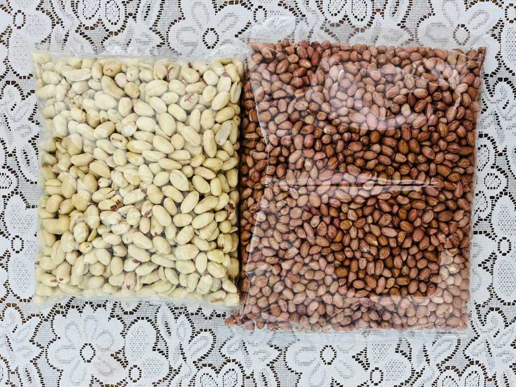 IMG_4747 1Kg - Nuts Combo Pack of 2 – Thai Peanut 500gm & China Badam 500gm - Image 1