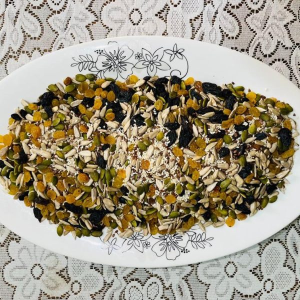 (250gm) - Seed Mix (6 Items) – Black & Seedless Raisins, Pumpkin, Tisi, Sesame & Sunflower Seeds | High Fiber, Protein & Antioxidants