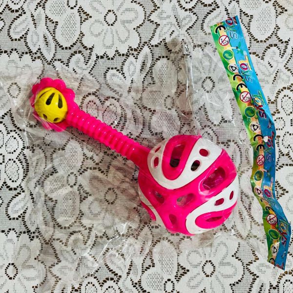 Baby Jhunjhuni Rattle Toy with Light & Sound | Colorful Flashing Light Baby Rattle Toy for Newborn & Infant | Safe Baby Hand Toy
