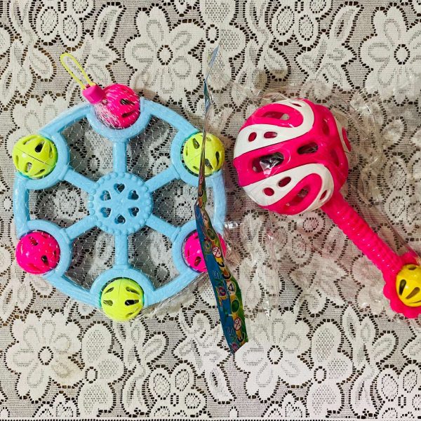 Baby Jhunjhuni Combo Set – 1 Light Rattle Included | Colorful Infant Rattle Toy Set | Safe Baby Shaker Toy