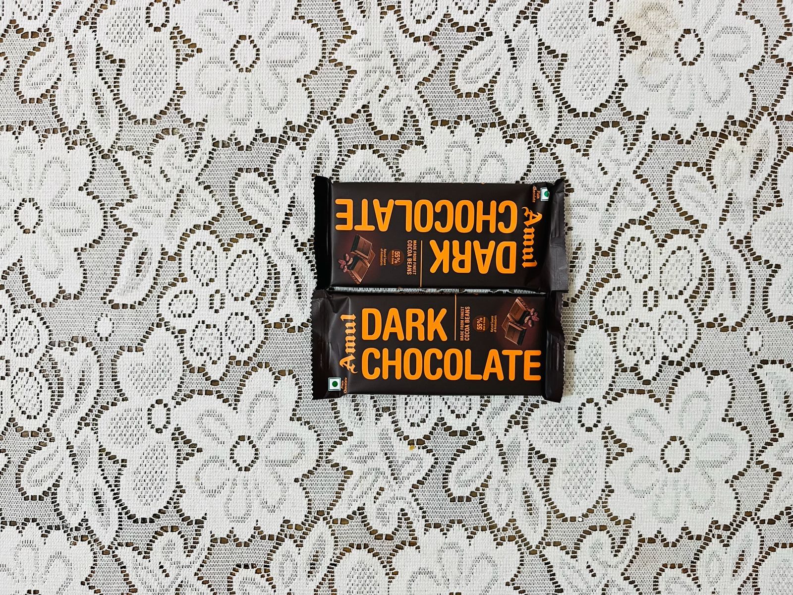 WhatsApp Image 2026-05-13 at 2.19.43 PM Amul Dark Chocolate (35gm x 2 pieces) – High Cocoa Content, Deep Rich Taste | Perfect for Chocolate Lovers - Image 1