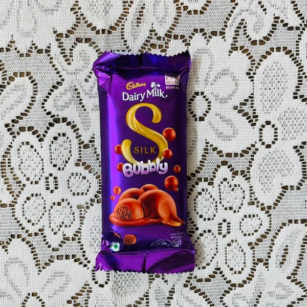 Cadbury Silk Bubbly Chocolate Bar – Soft & Creamy Dairy Milk Chocolate | Light Airy Texture Premium Sweet